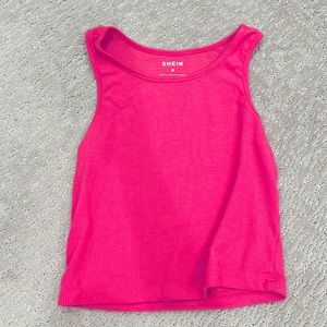 pink crop top from shein